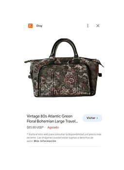 Atlantic Floral Duffle Bag