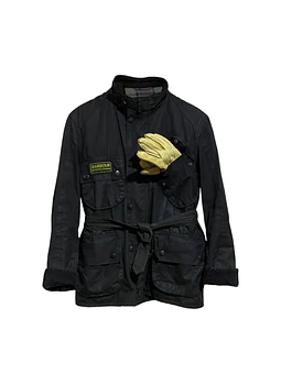 Barbour International Trials Wax Jacket Talla M