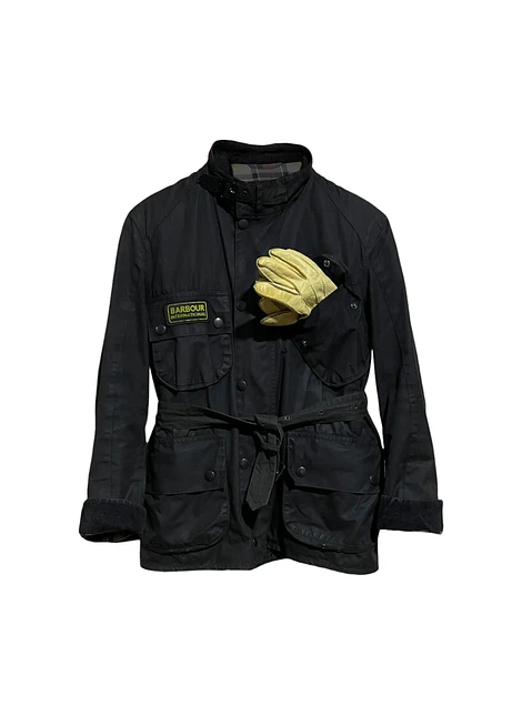 Barbour International Trials Wax Jacket Talla M