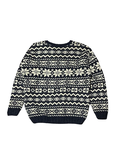 LL Bean Sweate Fair Isle Talla L