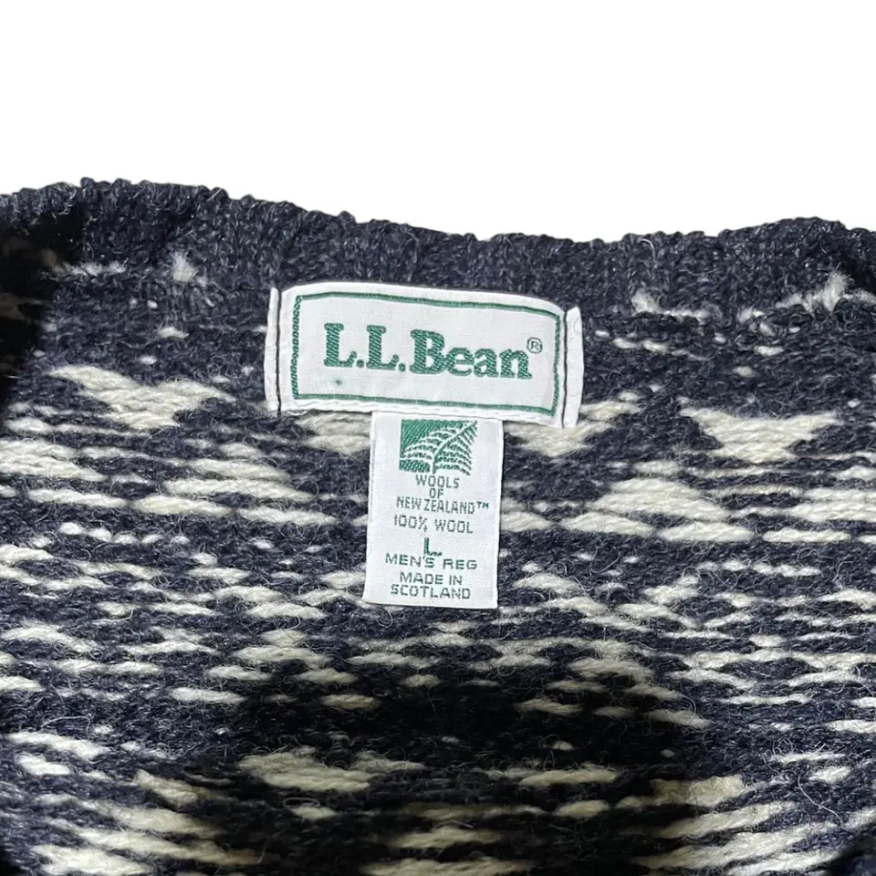 LL Bean Sweate Fair Isle Talla L 4