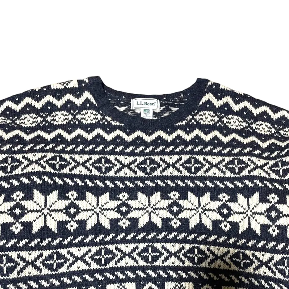 LL Bean Sweate Fair Isle Talla L 3