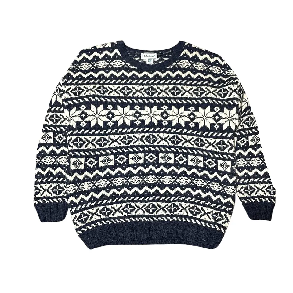 LL Bean Sweate Fair Isle Talla L 1