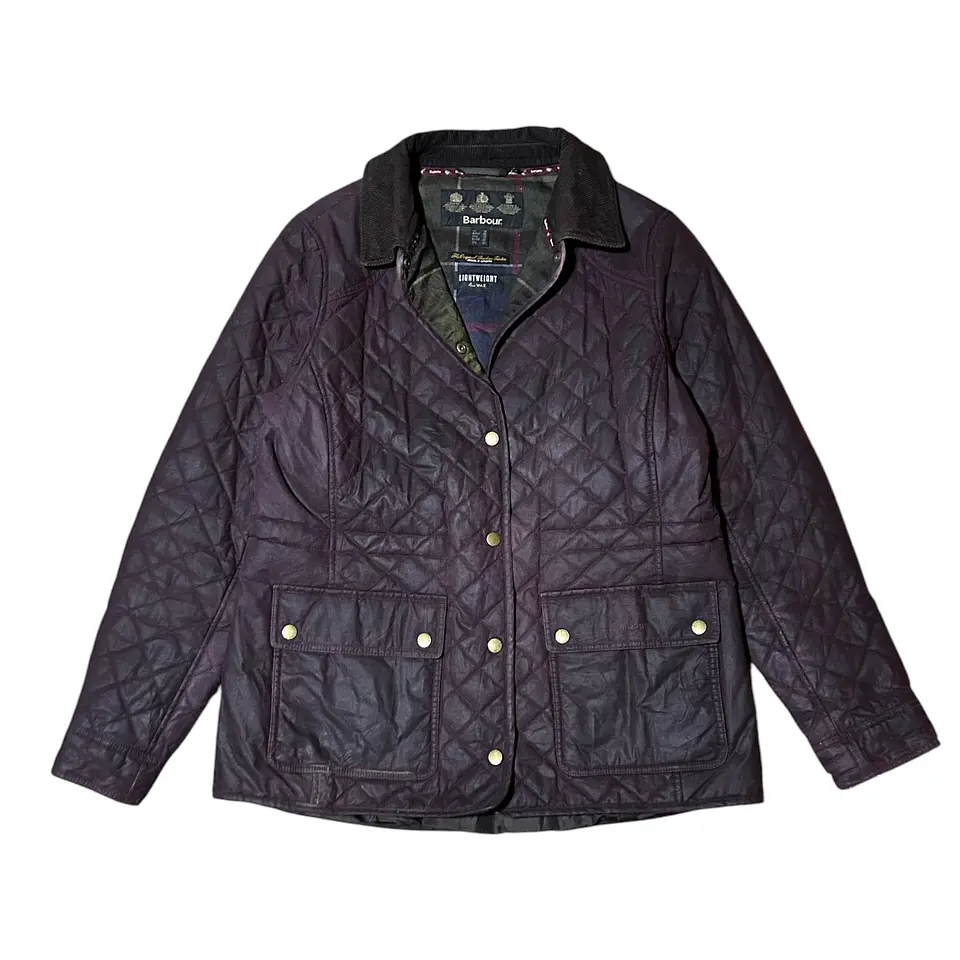 Chaqueta Encerada (Waxed) Barbour Quilted Penshaw Wax Jacket Talla UK 14 L 2