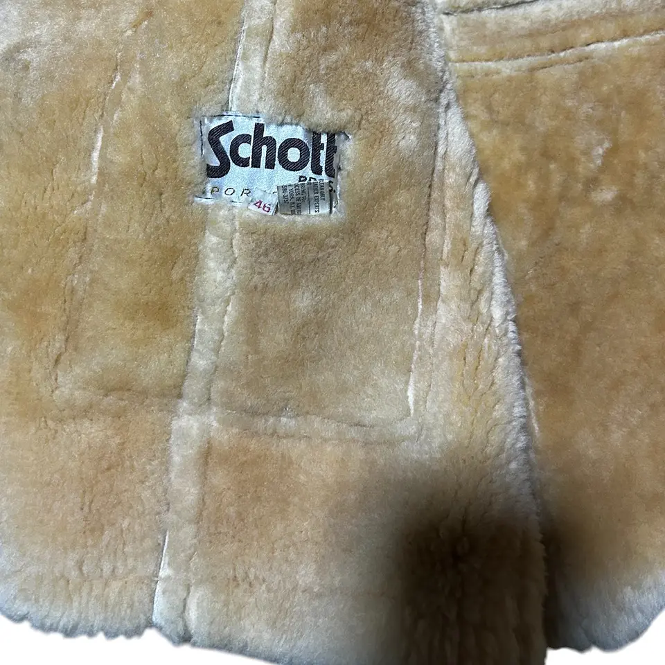 Schott NYC Shearling Talla L  7