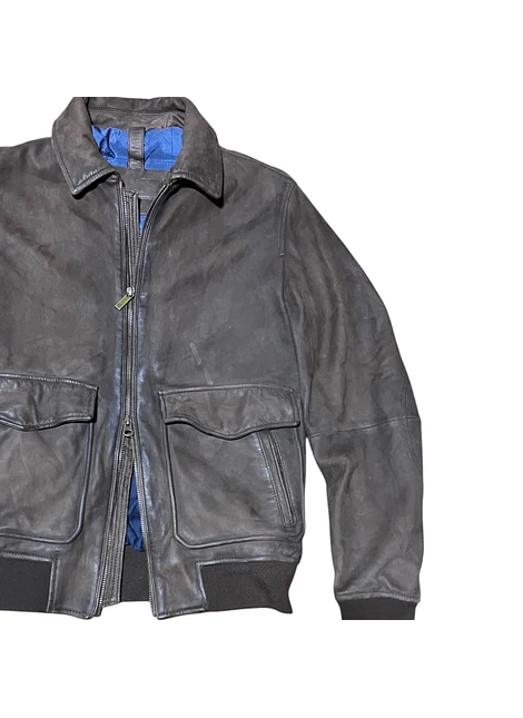 Chaqueta de Cuero Massimo Dutti Talla M (S/M Revisar medidas)
