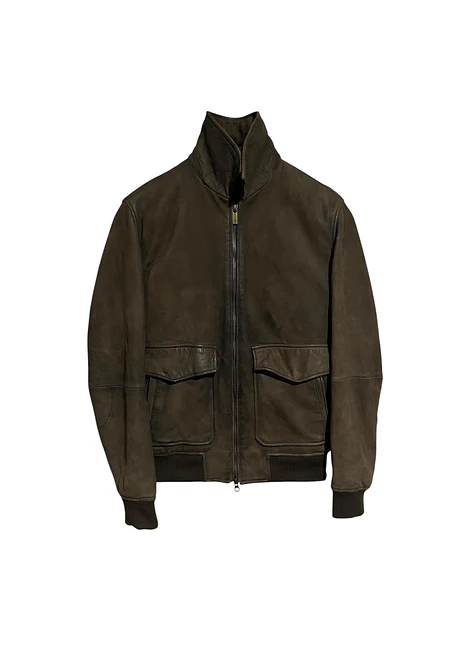 Chaqueta de Cuero Massimo Dutti Talla M (S/M Revisar medidas)