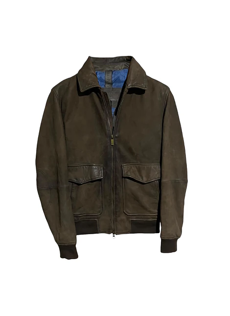 Chaqueta de Cuero Massimo Dutti Talla M (S/M Revisar medidas)