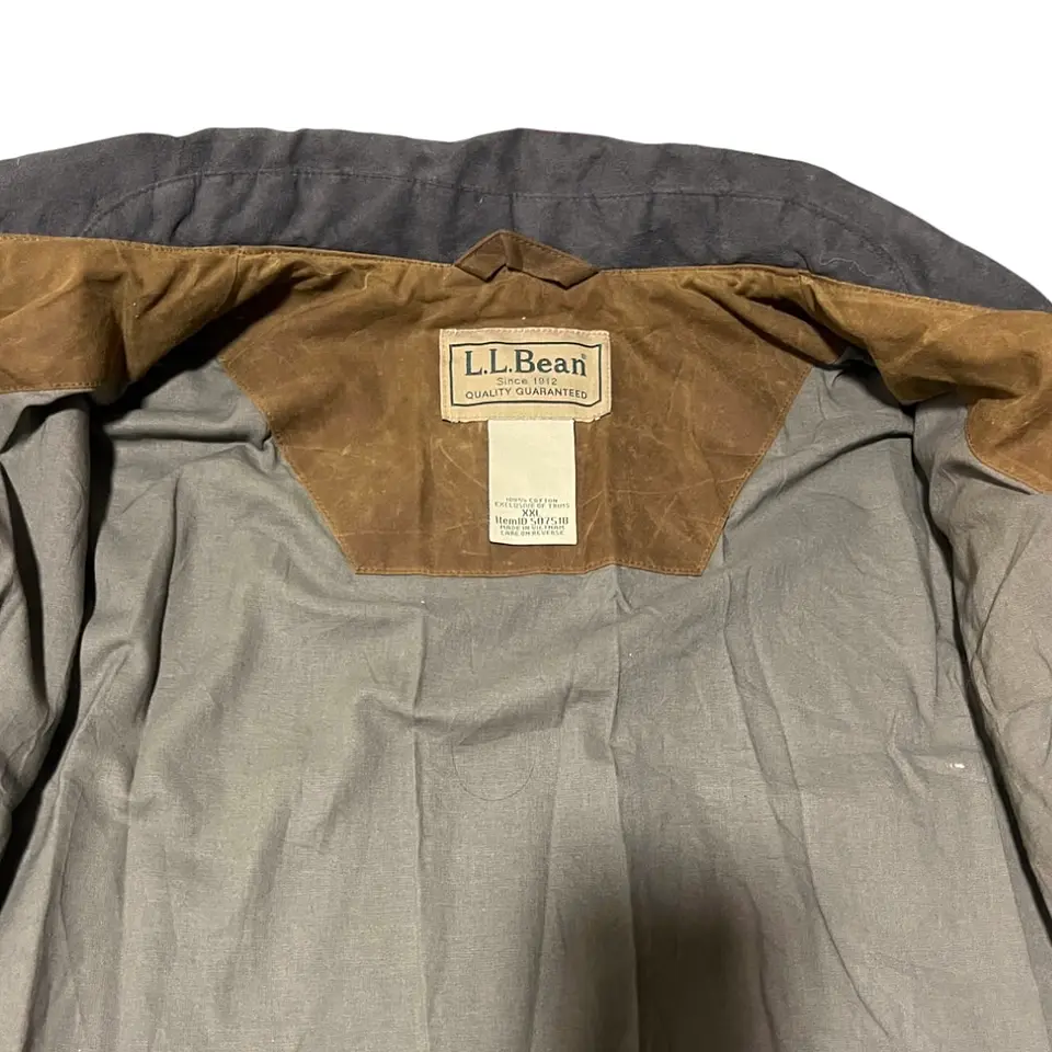 Chaqueta Encerada (Waxed) LL Bean Double L Wax Cotton Upload Coat  Talla XXL  6