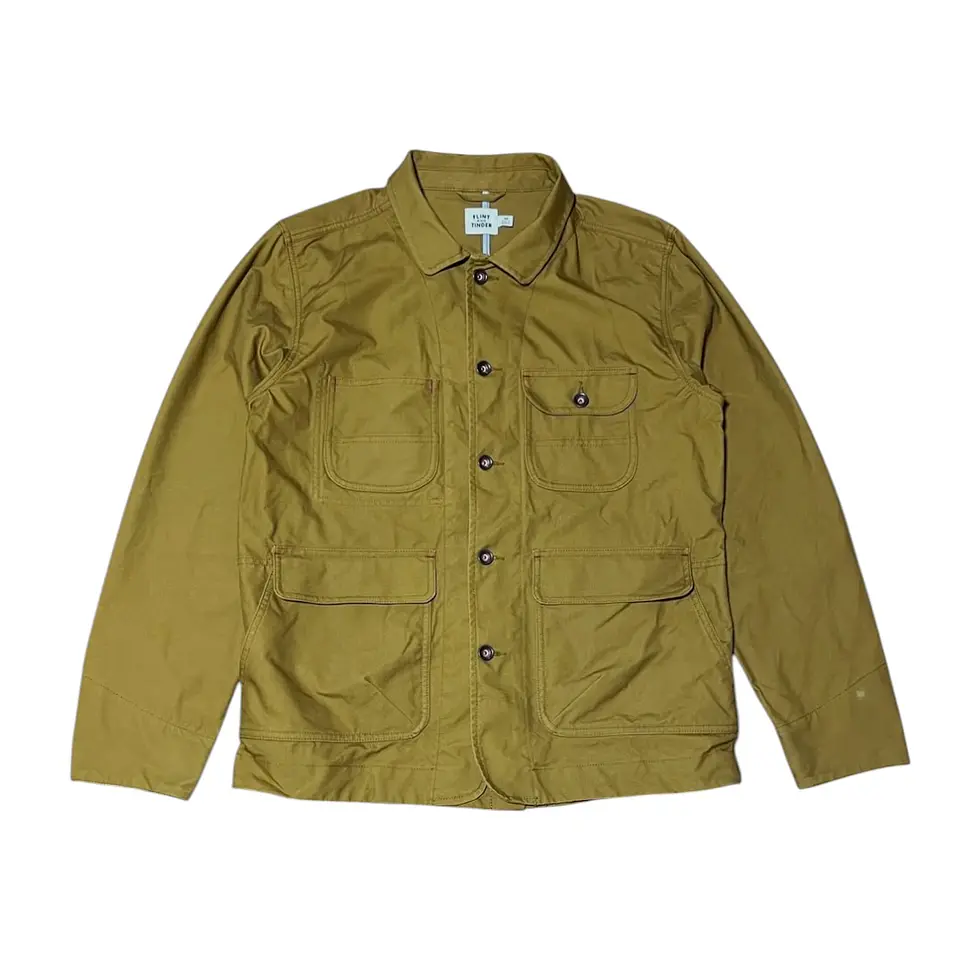 Chaqueta Encetada (Waxed) Flint & Tinder Drift Wax Jacket Talla M  1