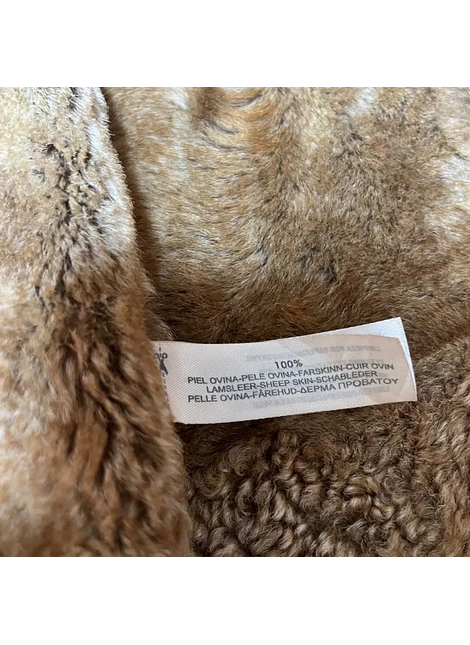 Abrigo Shearling Cuero Massimo Dutti Talla S (Revisar medidas)
