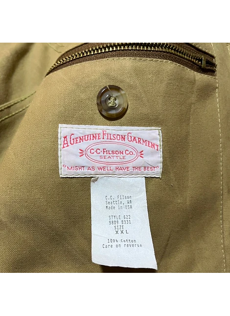 Chaqueta de Caza Encerada Filson Talla XXL (Revisar medidas)
