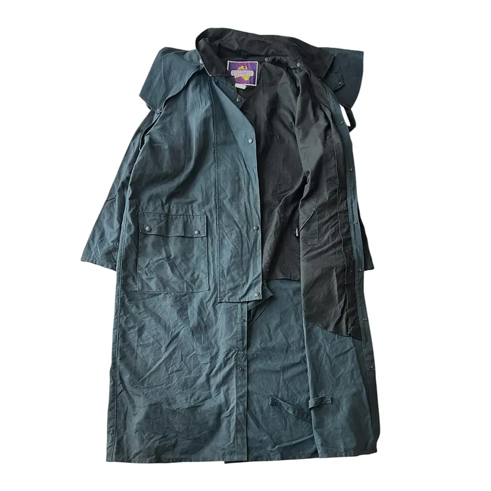 Abrigo Chaqueta Encerada (Waxed)  Australian Outfiters Wax Coat Talla XL  4