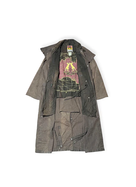 Kakadu Traders Abrigo Encerado Ironbark Talla L-XL (Revisar medidas)