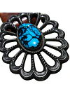 Wilson & Carol Begay  Hebilla Navaja Plata 