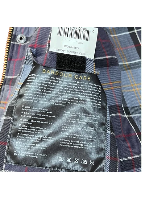 Barbour Bedale Wax Jacket Talla C36/91CM (Revisar medidas)