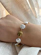Maré – pulseira dourada com pérolas - Thumbnail 1