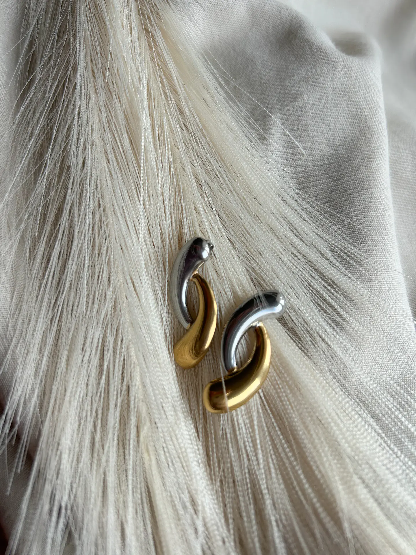 Duo – Brincos Dourado & Prateado 2