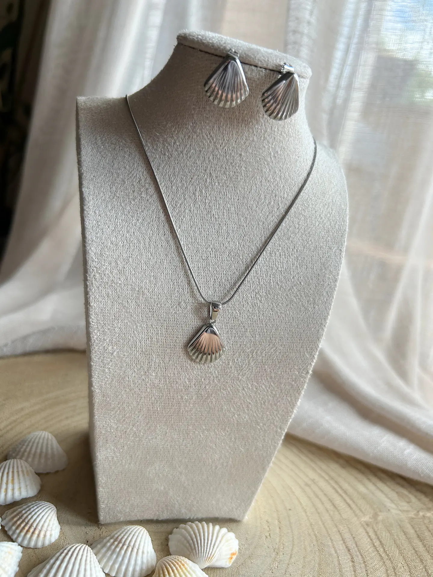 Areia - Conjunto colar e brincos 4
