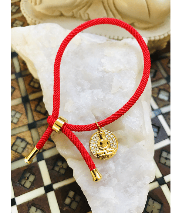 Pulsera Cordón Rojo Little Budha