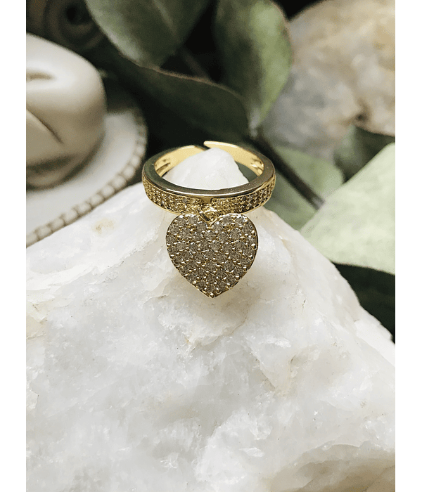 Anillo Corazón Colgante