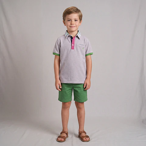 Polo piquet com bolso