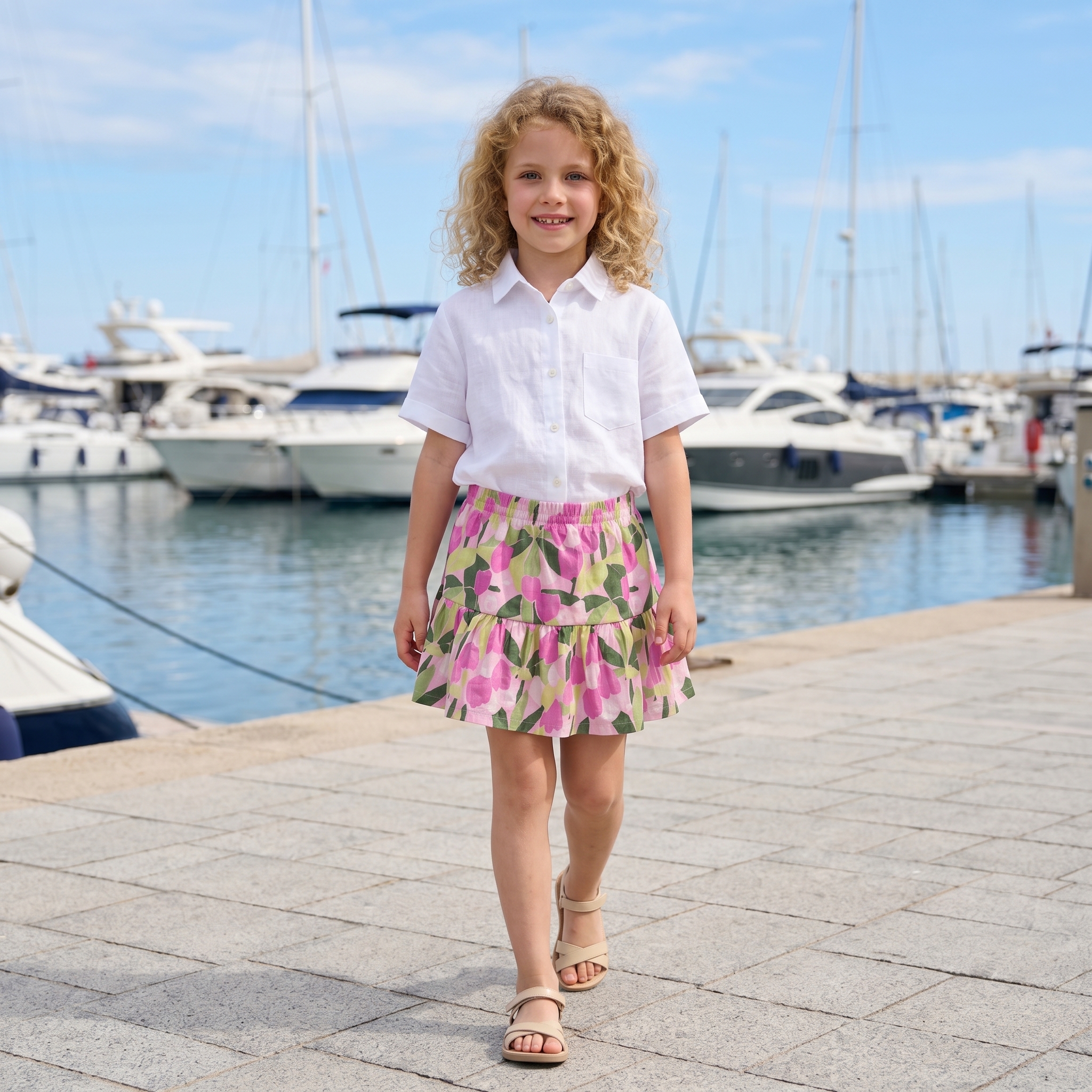 Saia estampado floral 1