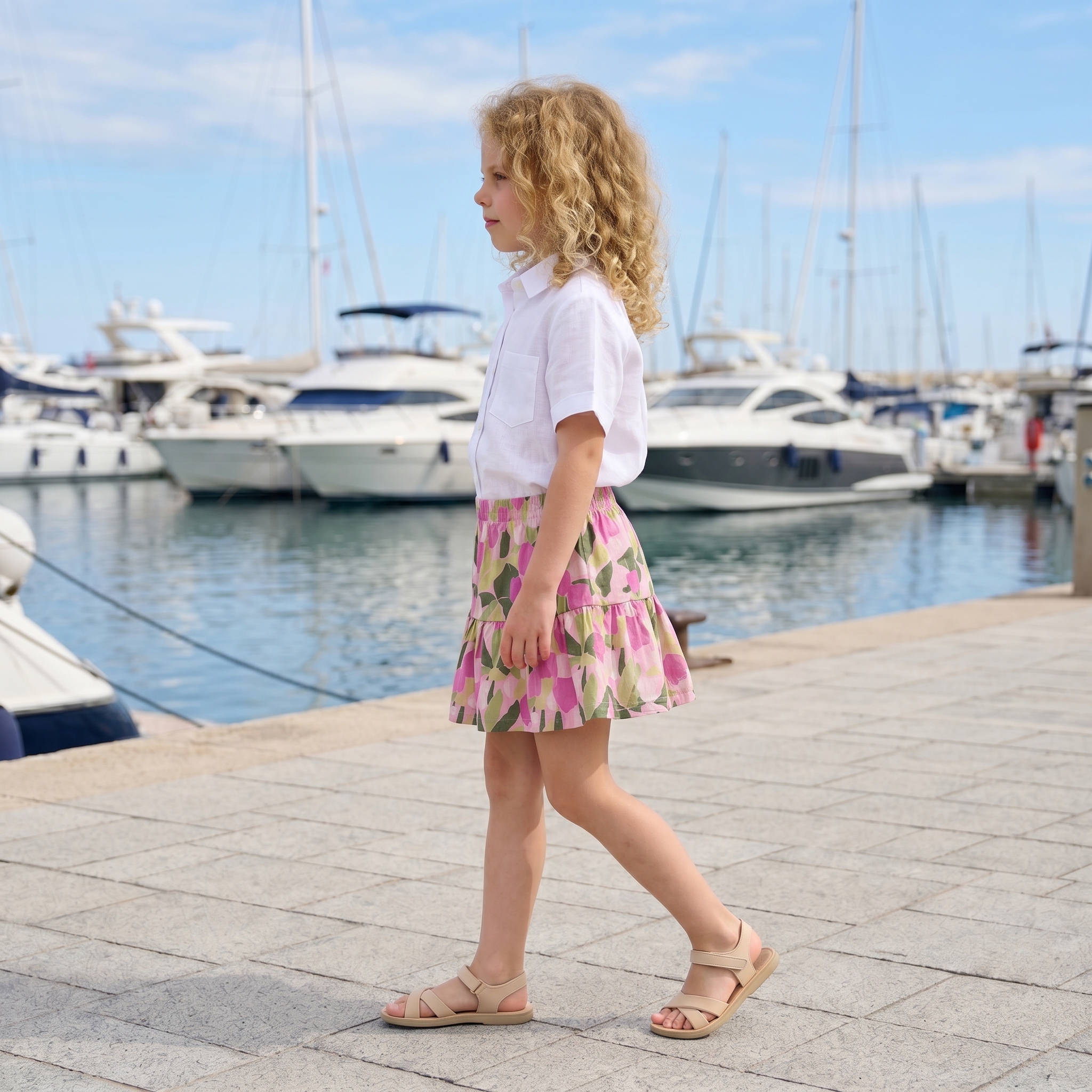 Saia estampado floral 2