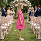 Vestido acetinado bolinhas rosa - Thumbnail 2