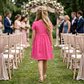 Vestido acetinado bolinhas rosa - Thumbnail 3