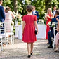 Vestido acetinado bolinhas vermelho - Thumbnail 3