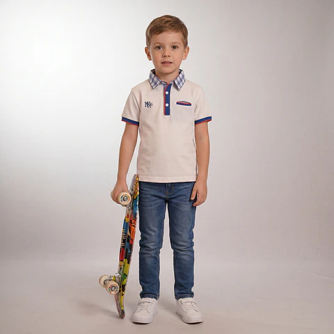 Polo piquet com bolso