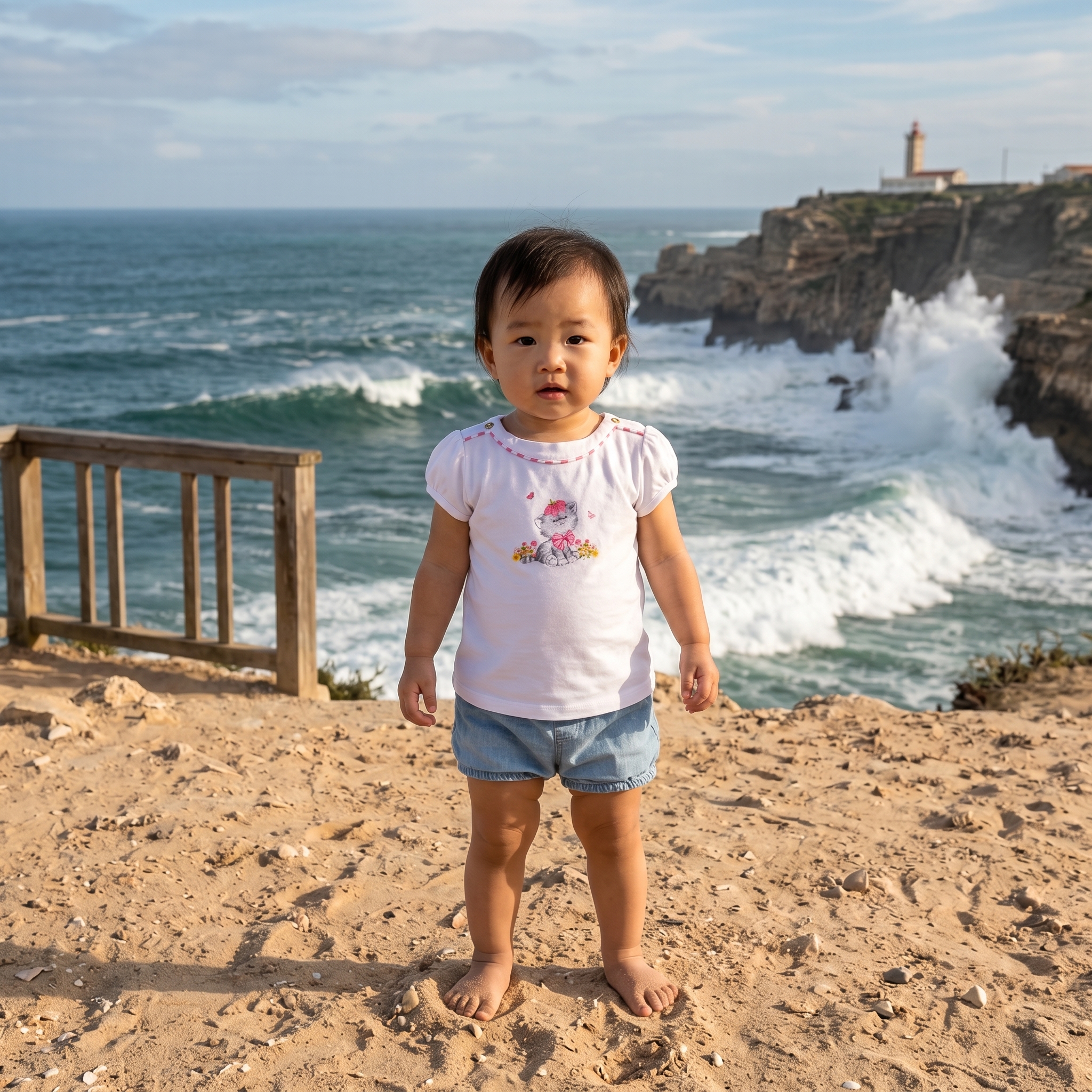 T-shirt com estampado e glitter 1