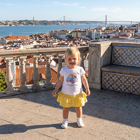 T-shirt estampado 'A happy trip'