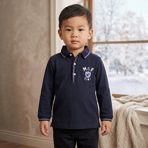 Polo Jersey Estampado Bebé