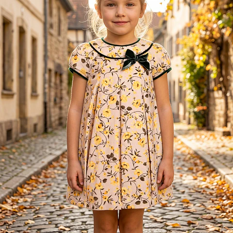 Vestido Bombazine Amarelo Laço