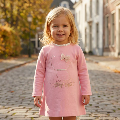 Vestido Ponto Roma Rosa