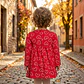 Vestido Jacquard Vermelho - Thumbnail 3