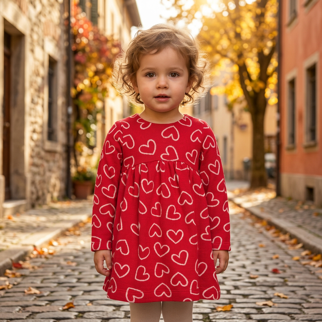 Vestido Jacquard Vermelho 1