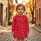 Vestido Jacquard Vermelho - Thumbnail 1