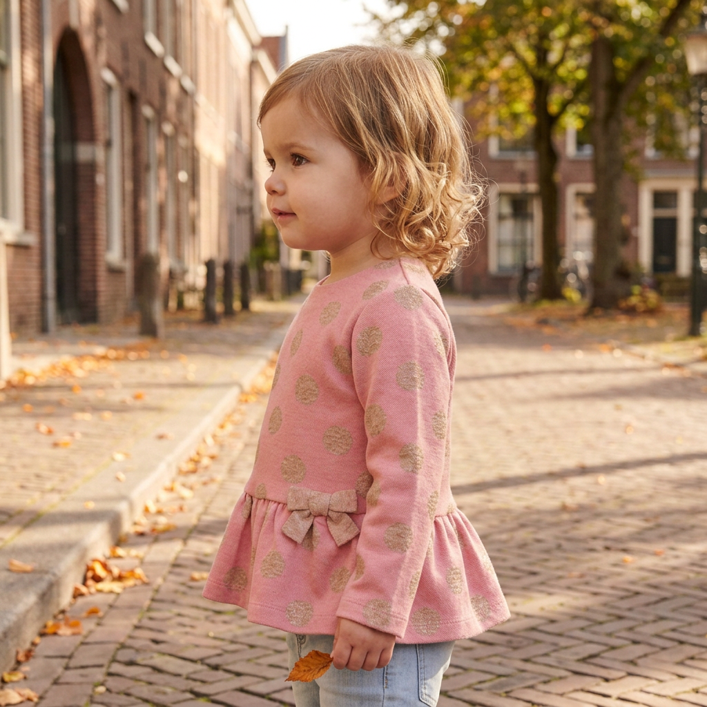 Camisola Jacquard Rosa Bebé 2