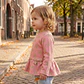 Camisola Jacquard Rosa Bebé - Thumbnail 2