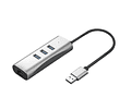 VALUE USB3.2 Gen1 para Gigabit Ethernet Adaptador + 3x USB3.2 Gen1 Hub