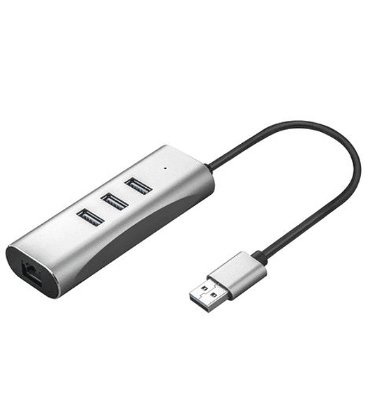 VALUE USB3.2 Gen1 para Gigabit Ethernet Adaptador + 3x USB3.2 Gen1 Hub