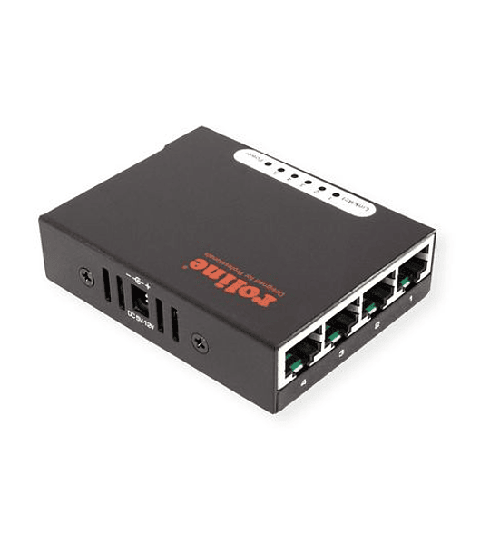 ROLINE Fast Ethernet Switch, Pocket, 5 Ports