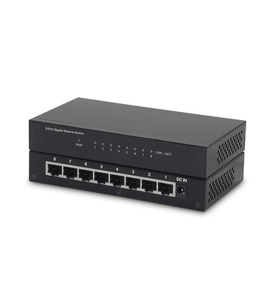 ROLINE Gigabit Ethernet Switch, 8x RJ45, unmanaged