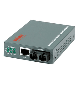 ROLINE RC - 100FX/SC Fast Ethernet Adaptador, RJ45 para SC, Loop - back