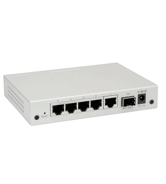 ROLINE Gigabit Ethernet Switch, 6x (5xGbE + 1x Gbic(SFP)), WebSmart