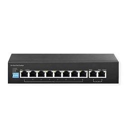 VALUE Fast Ethernet PoE Switch, 8x FE PoE, + 2x FE Uplink