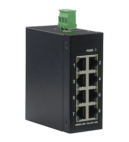 ROLINE Industrial Switch, Fast Ethernet, 8x RJ45, unmanaged